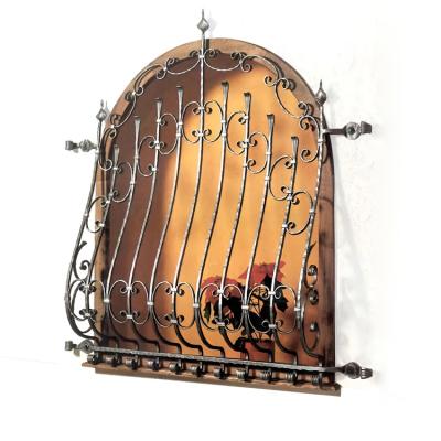 China Antique Wrought Iron Window Guards Anti Theft Fixed For Apartment for sale
