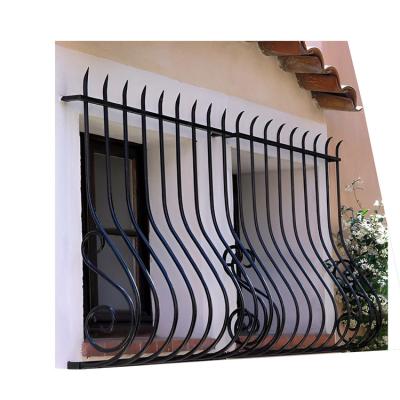 China Security Rod Iron Window Galvanized Wrought Iron Security Window Guards for sale