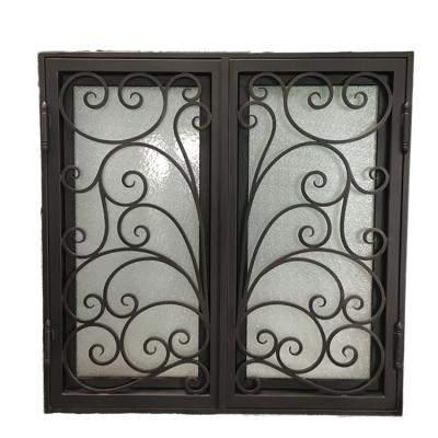 China Wrought Rod Iron Window Decor Grille Security Anti Theft Traditional Style for sale