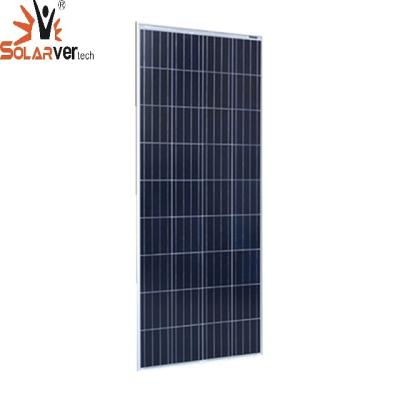 China Telhado de painel solar poli 150w para bateria elétrica AGM à venda