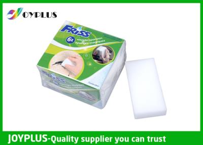 China Effective Magic Cleaning Sponge , Plastic Mesh Scouring Pads Melamine Form Material for sale