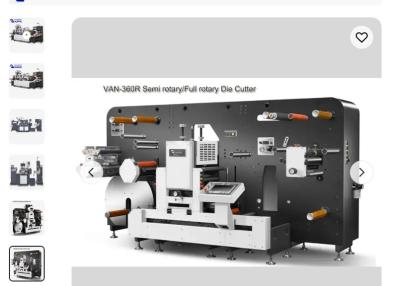 China 50Hz Automatic Barcode Label Die Cutting Machine Low Power Consumption CE for sale