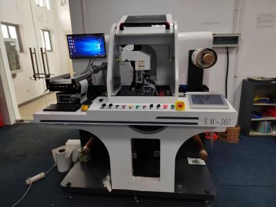 China Precise laser label die cutting machine met 350mm die cutting breedte en mes breuk Te koop