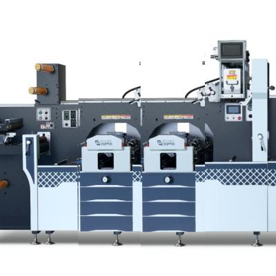 China MDC-360 plus four flexo station roll to roll cold stamping lamination and flatbed or rotary die cutting machine for sale