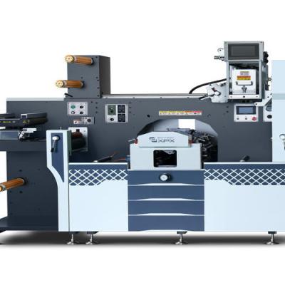 China MDC-360 plus two flexo station roll to roll cold stamping and die cutting machine flatbed or rotary die machine Te koop