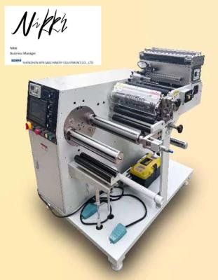China Efficient Slitting Machine with Rotary Blade Cutter - Max Rewinding Diameter 550mm for sale