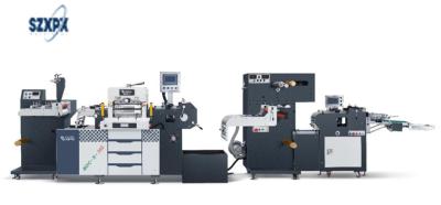 China PLC Control Barcode Label Die Cutting Machine High Efficiency For Paper / Plastic Material en venta