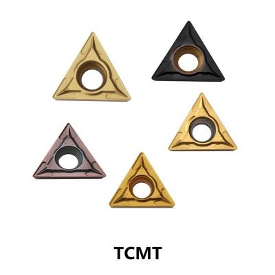中国 堅い合金の鋼鉄TCMT16T308黄色い色のための回転炭化物の挿入物 販売のため