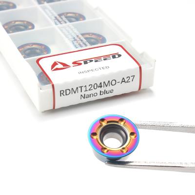 Китай APMT1135 RDMT1204 APMT1604 LNMU0303 Карбидное фрезирование вставка нано синий покрытие резки металла продается