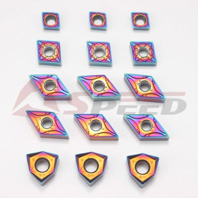 China Colorful Coating Carbide Turning Insert for High Precision Turning for sale