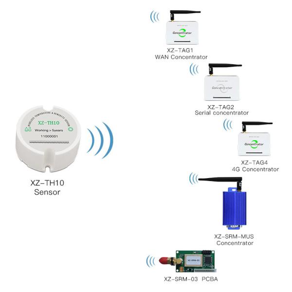 Quality Remote Temperature Humidity Sensor Wireless Moisture Meter for sale