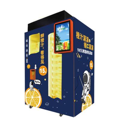 China Automatic Orange Juice Vending Machine Credit Card / Bill / Coin / Apple Pay / Alipay Operated for sale