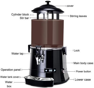 China Hot Drink Beverage Chocolate Coffee Dispenser Latte Mocha Tea Mixer Cocoa Machine for sale