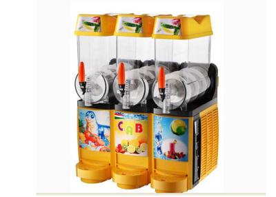 China máquina del aguanieve del hielo de la tienda del bocado 800W, dispensador caliente eléctrico comercial del jugo de tres cuencos en venta