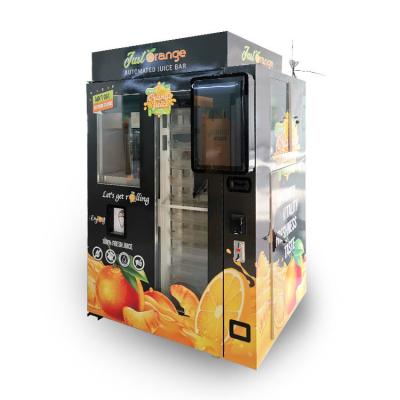 China Note Payment Orange Juice Vending Machine With Cooling System for sale
