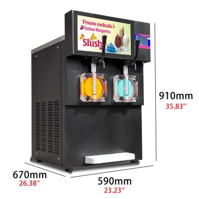 China Margarita Frozen Beverage Ice Slush Machine Cocktail Milkshake Maker 2KW en venta