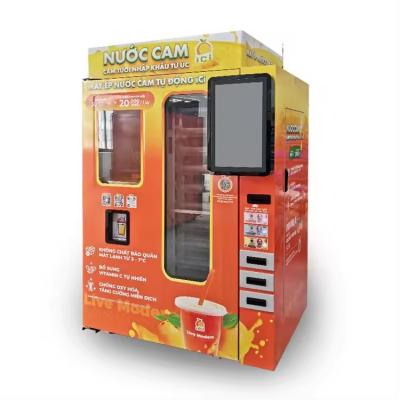 China Credit Card Payment Cool Orange Lemon Lime Juice Making Juicer Vending Machine Automatic Fresh en venta