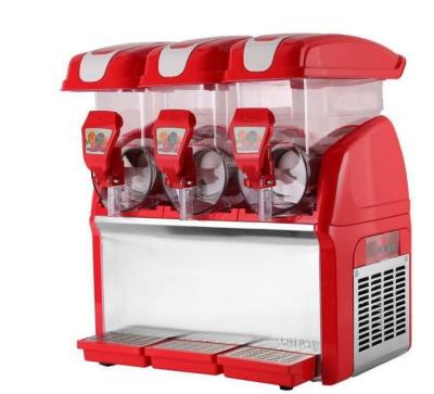 China Professional Commercial 3 Flavor Frozen Slush Machine 220v 360 Degree Wrap Around CE for sale