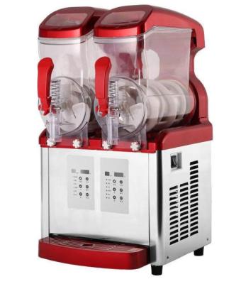 China Red Color Deluxe Electric Ice Slush Machine , Luxury Cube Small Slush Machine for sale