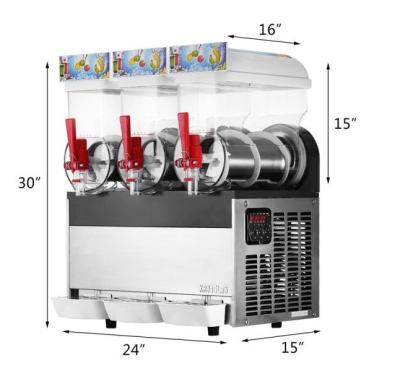 China El certificado 3 del CE condimenta las máquinas congeladas Smoothie del aguanieve del batido de leche de la máquina del aguanieve del hielo en venta