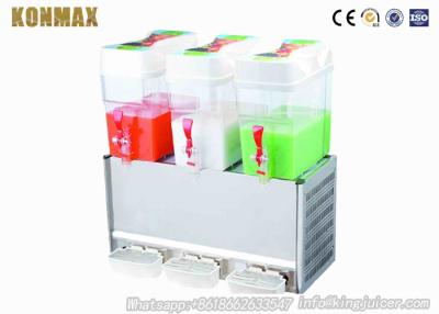 China Triple Tank Commercial Automatic Beverage Dispenser Fruit Juice Dispensers 18 Liter for sale