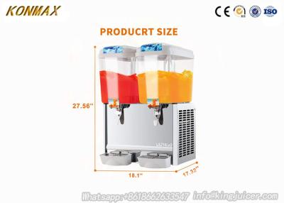 Chine Distributeur commercial automatique professionnel de boisson pour les boissons non alcoolisées 18L×2 à vendre