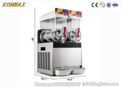 China 15L Double Bowl 700W Frozen Drink Maker For Ice Slushies , Long Life Time for sale