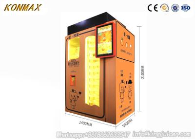 China Automatic Orange Fresh Vending Machine 24 Hours Service Help Cashless Payment for sale