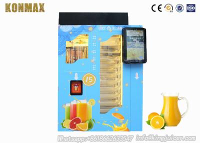 China Máquina expendedora exprimida fresca elegante del zumo de fruta, máquina expendedora anaranjada en venta