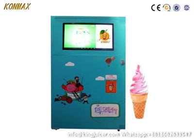 China Electronic Refrigeration Soft Ice Cream Vending Machine Automatic Cleaning for sale