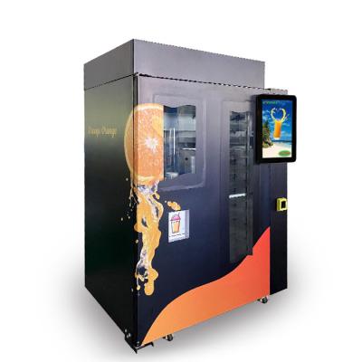China Freshly Squeezed Orange Juice Vending Machine Credit Card / Coins / Notes Acceptors for sale