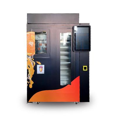 China Black Color Orange Fruit Juice Vending Machine For School / Shops Use for sale