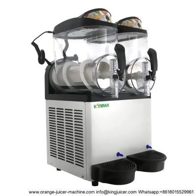 China Double Bowls Commercial CE Certificate Snow Melting Ice Smoothies Granita Slush Machine for sale