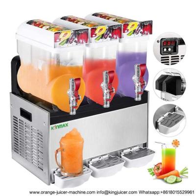 China 3 Bowls Ice Slush Machine , Frozen Margarita Machine With LED Light Cover for sale