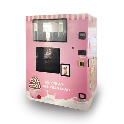 China Unmanned Frozen Yogurt Vending Machine Fast Cooling for sale