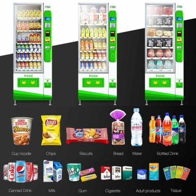 China 22 inch Snacks And Drinks Vending Machine For Chocolate Bars Chips for sale