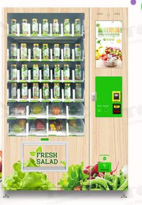 China Fruits Vegetable Salad Vending Machine Adjustable Temperature for sale