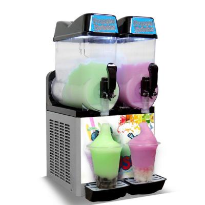 China Electric Commercial Ice Slush Machine Dual Beater Mixing System For Restaurant Frozen Drink for sale