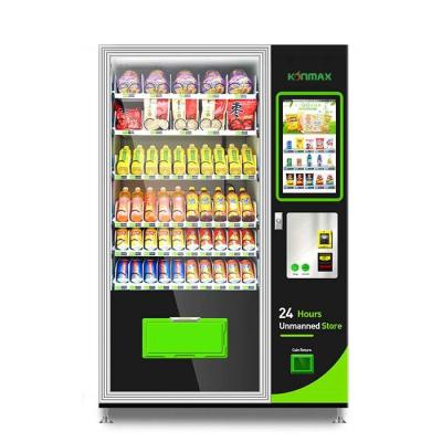 China Food And Drinks Self Service Vending Machine Spiral Tray Cooling System Smart for sale