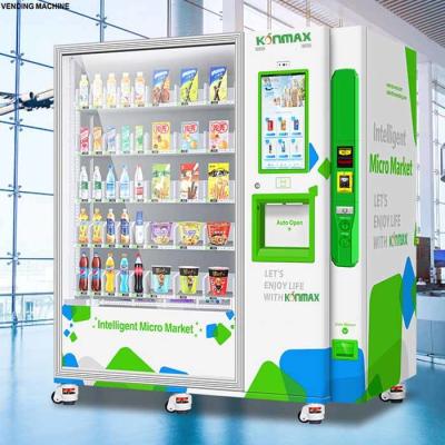 China Large Capacity Automatic Snack And Beverage Vending Machine 800w for sale
