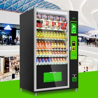 Chine 24 heures d'individu de service de casse-croûte de magasin et distributeur automatique combiné de boisson 21,5 pouces d'écran à vendre