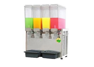 China 9L×4 Mixing and Spraying Cold Juice Dispenser Refrigerated Beverage Dispenser for sale