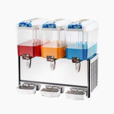 China 3 tanks beverages dispenser 18liters cold and heat mixing dispenser  juice machine with CE for sale