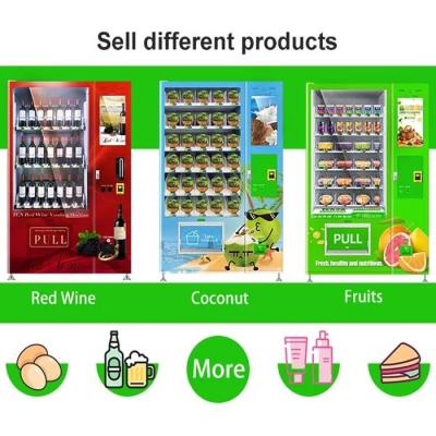China Belt Conveyor Elevator Vending Machine Fresh Sandwich For Food Fruits en venta