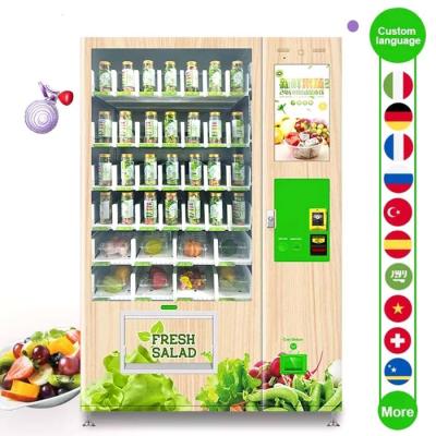 China Fresh Healthy Salad Vegetables Fruit Combo Vending Machine For Fruits And Healthy Food for sale