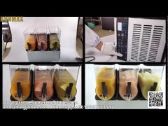 Frozen Juice Ice Slush Machine Refrigerated With Three Bowls