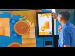 Cold Orange Fresh Vending Machine Electric With LCD Display