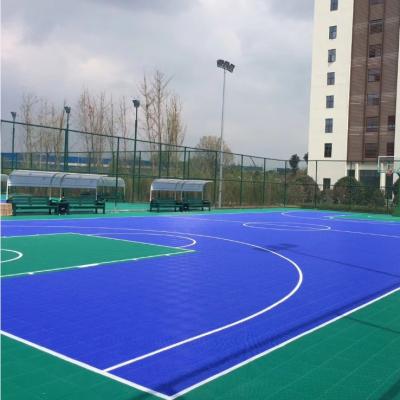 China Durable PP Interlocking Sports Flooring , Scratch Resistant Outdoor Sport Court Tiles for sale