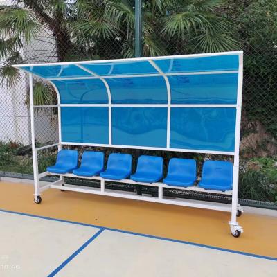 China Substitute Soccer Team Bench Shelters For Outdoor School Stadium for sale