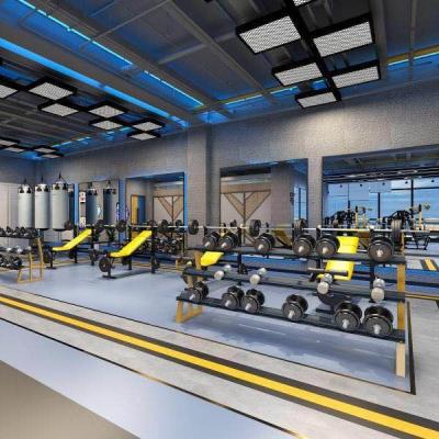 China O revestimento de borracha Mat For Workout Flooring Top do Gym da prova de fogo laminou à venda
